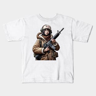 Tactical Girl Kids T-Shirt